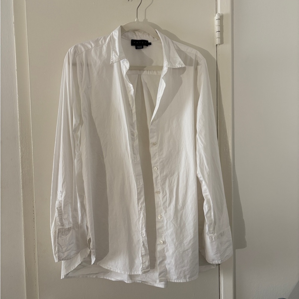 HATCH maternity The Classic Buttondown in White - Picture 8 of 11